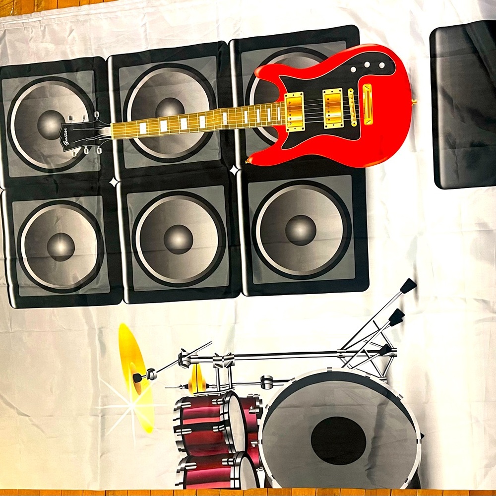 Instrument shower curtain